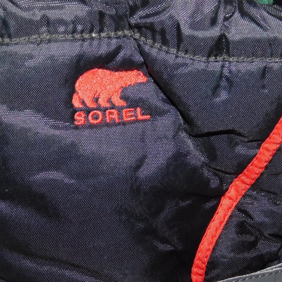 Sorel Red & Black Flurry Snow Boots Size 7 - Picture 4 of 9